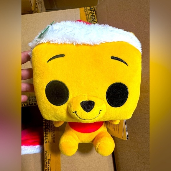 Funko Disney Winnie The Pooh Santa Hat Plush Exclusive - Picture 1 of 6